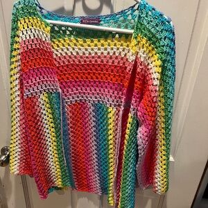 Colorful Crochet Cardigan